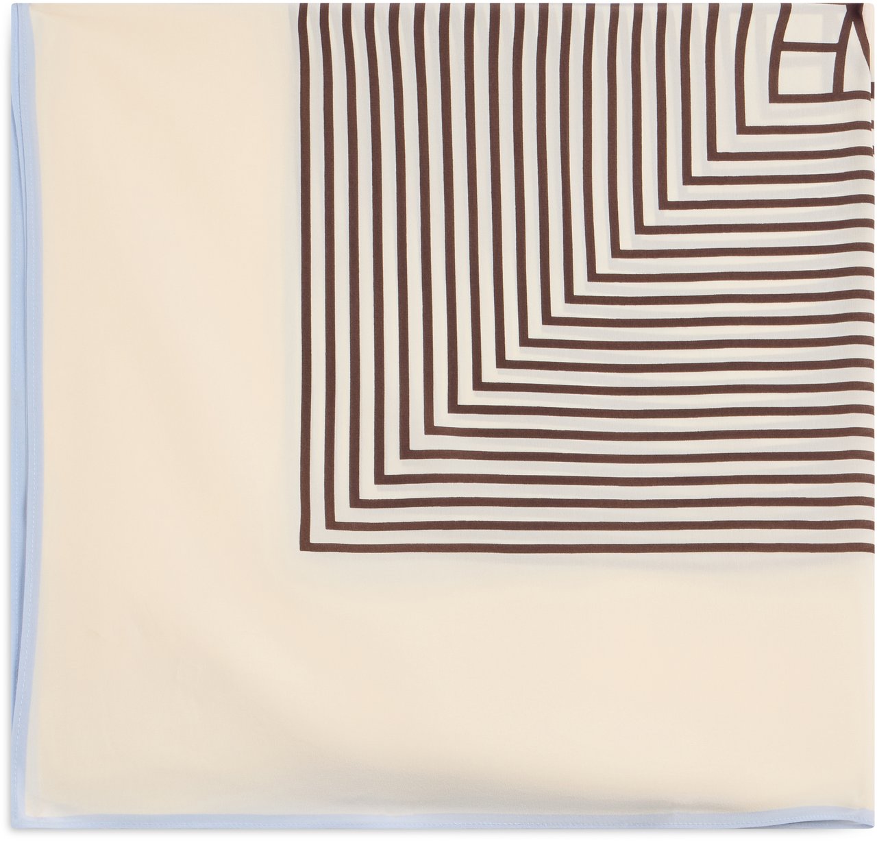 Toteme Silk macadamia scarf with geometric pattern Neutraal