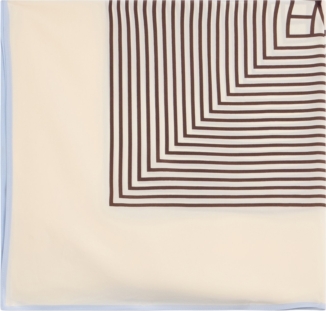 Toteme Silk macadamia scarf with geometric pattern Neutraal
