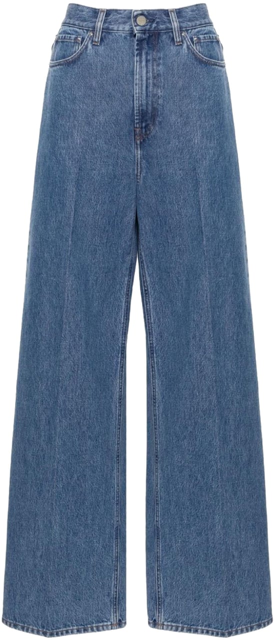 Toteme Wide Leg Denim Blauw