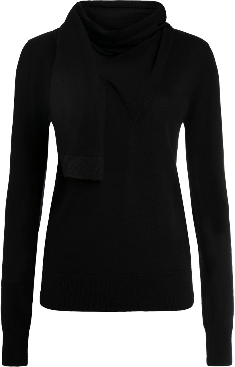 Toteme wool and silk sweater Zwart