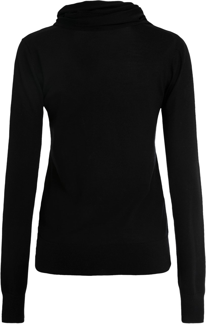 Toteme wool and silk sweater Zwart