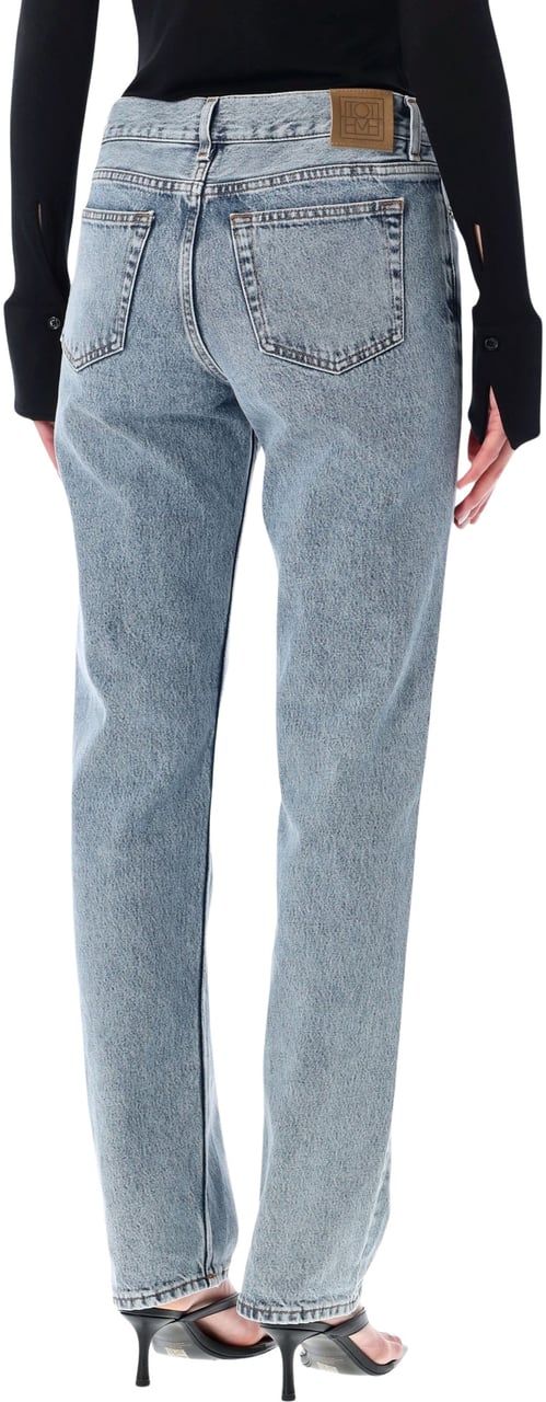 Toteme Low Straight Denim True Vintage Blauw
