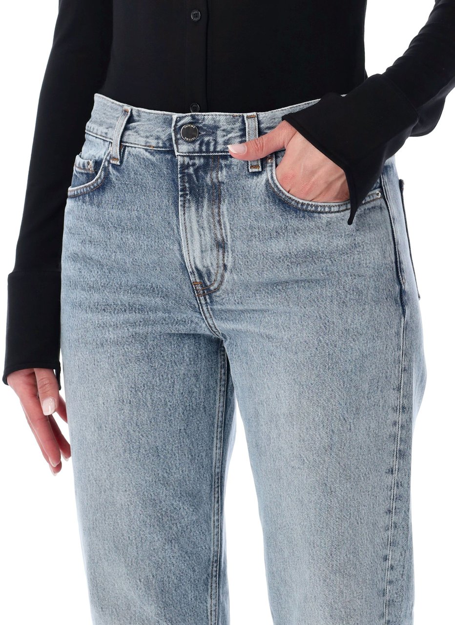 Toteme Low Straight Denim True Vintage Blauw