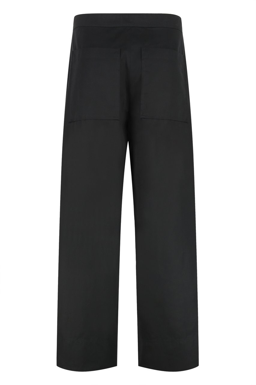 Toteme Cotton trousers Zwart
