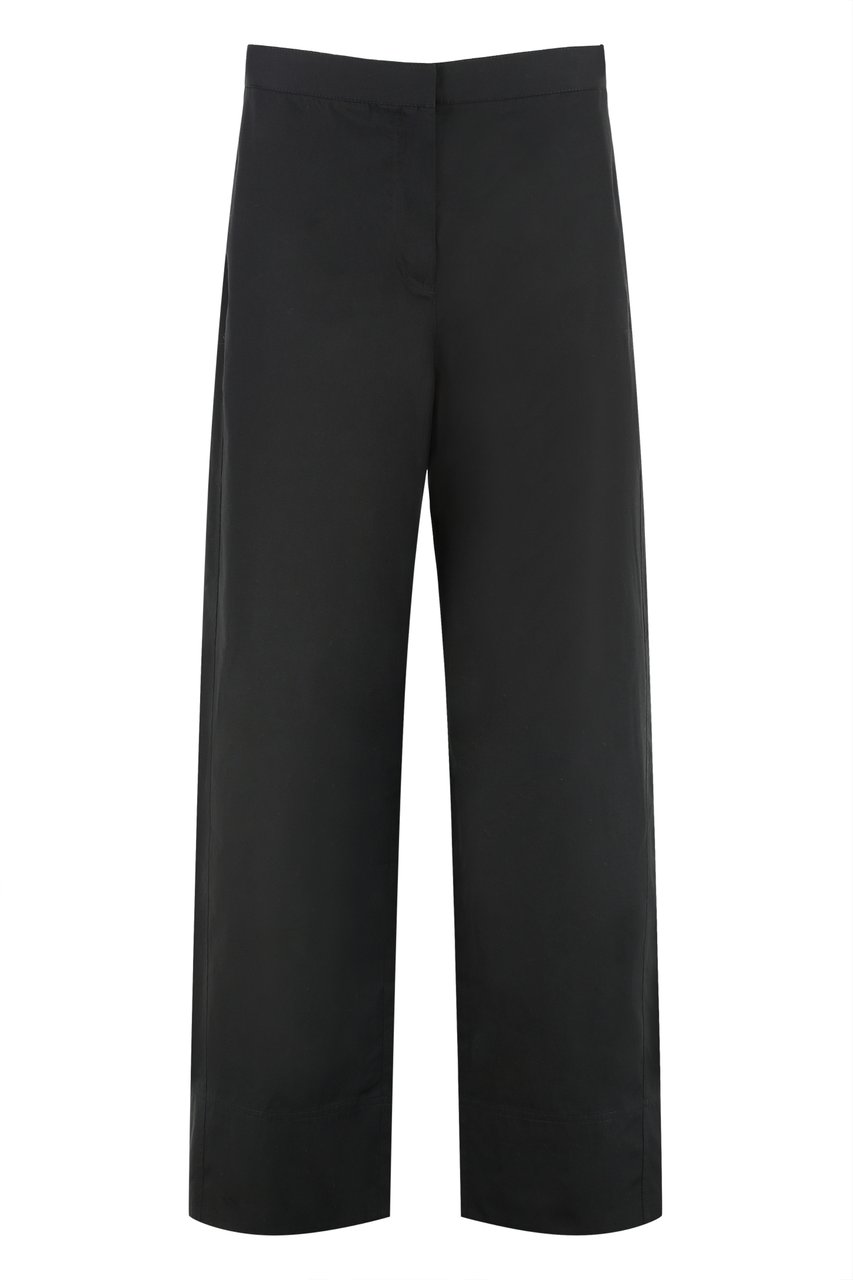Toteme Cotton trousers Zwart