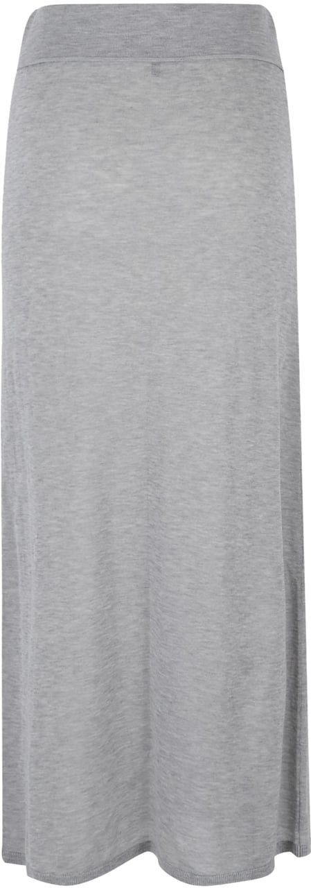 Toteme Long Knit Skirt Grijs