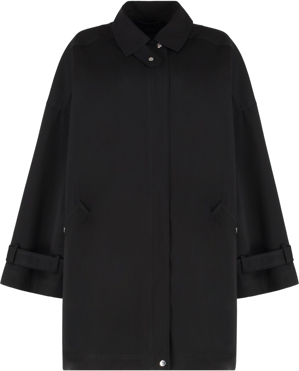 Toteme Cotton trench coat Zwart