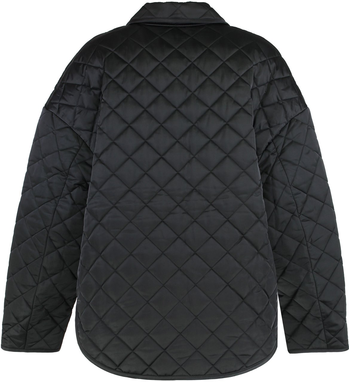 Toteme Quilted jacket with collar Zwart