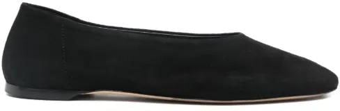 Toteme Slip Suede Ballerinas Zwart