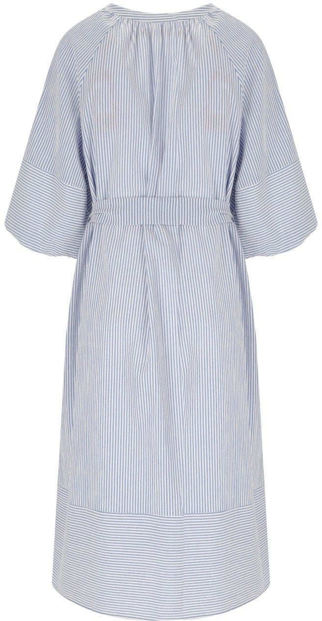 TRAFFIC PEOPLE GLEE LIGHT BLUE MIDI DRESS Lichtblauw