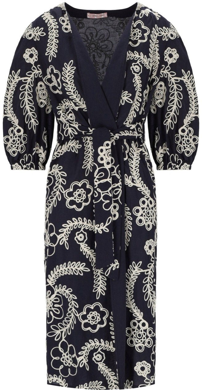 TRAFFIC PEOPLE DUSTER KIMONO Blauw