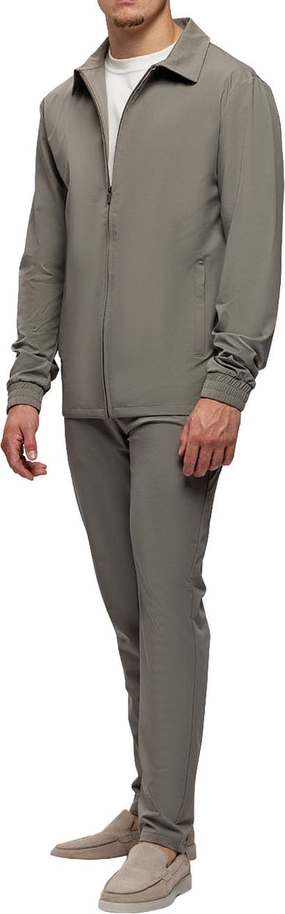 Triad'oro Tracksuit Jacket Collar Jacket Collar Taupe Taupe