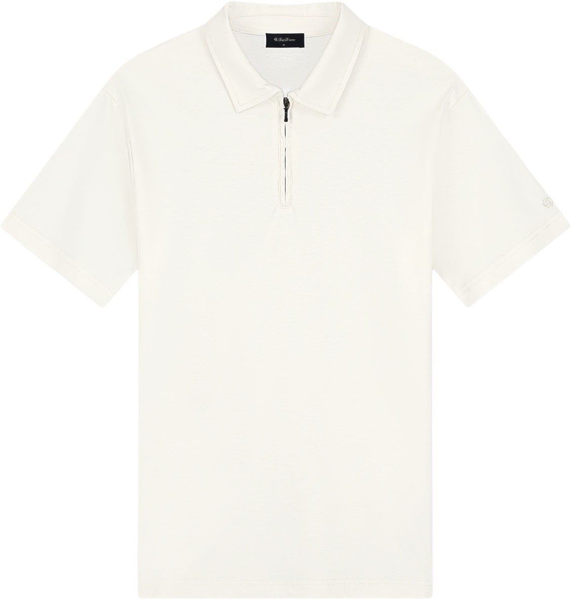 Triad'oro T-Shirt Triad'oro Slim Fit T-Shirt Off White Wit