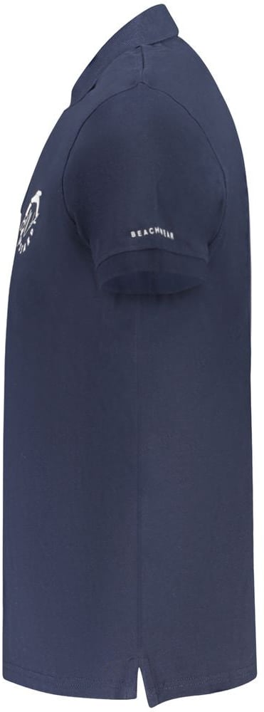 Trussardi Blu Cotton Men Polo Blauw