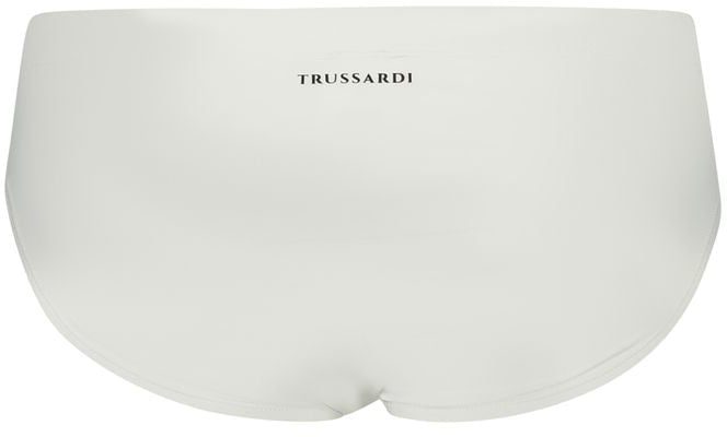 Trussardi White Poliammide Men's Swim Briefs Wit