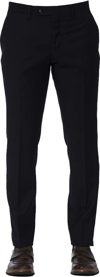 Trussardi Blue Wool Men Trouser Blauw