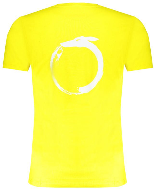Trussardi Yellow Cotton Men's T-Shirt Geel