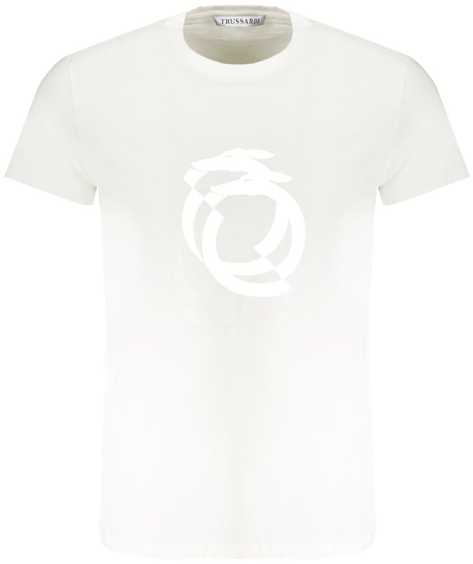 Trussardi White Cotton Men's T-Shirt Wit