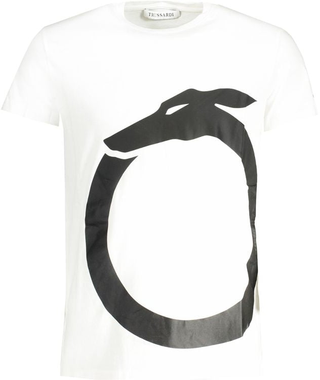 Trussardi White Cotton Men's T-Shirt Wit