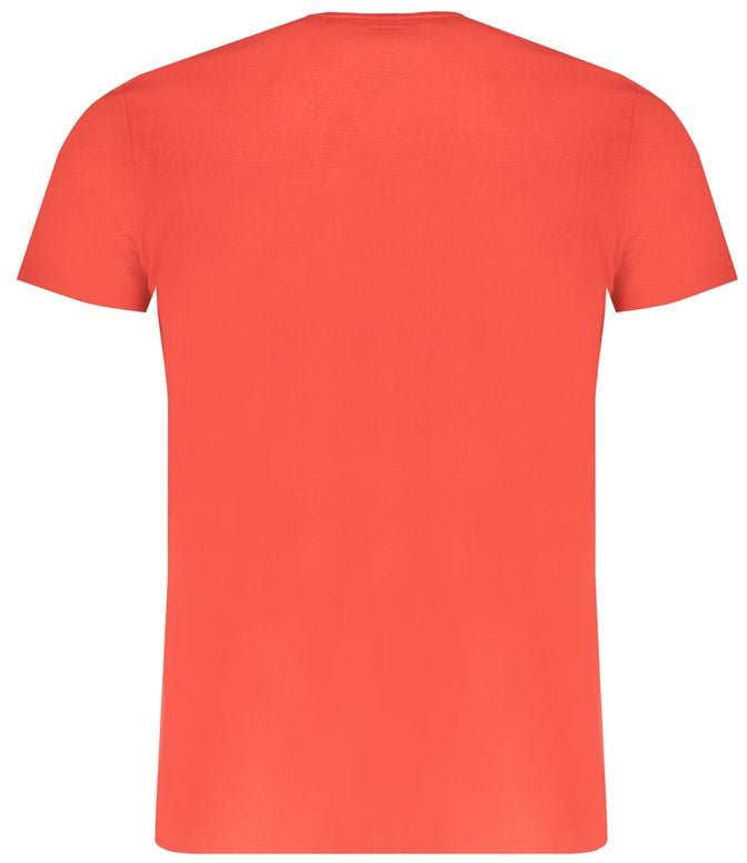 Trussardi Rosso Cotton Men T-Shirt Rood