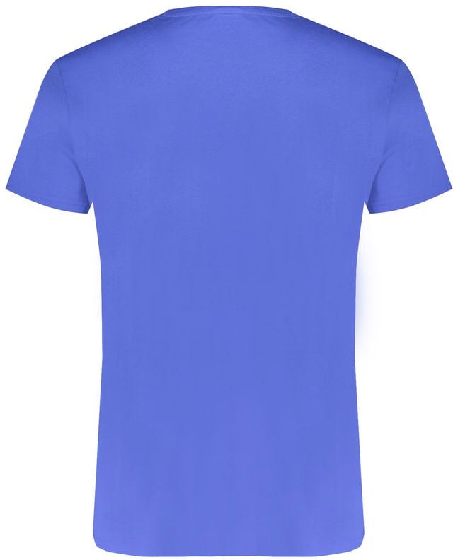 Trussardi Blue Cotton Men T-Shirt Blauw
