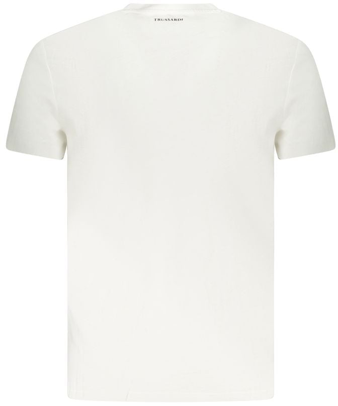 Trussardi Bianco Cotton Men's T-Shirt Wit