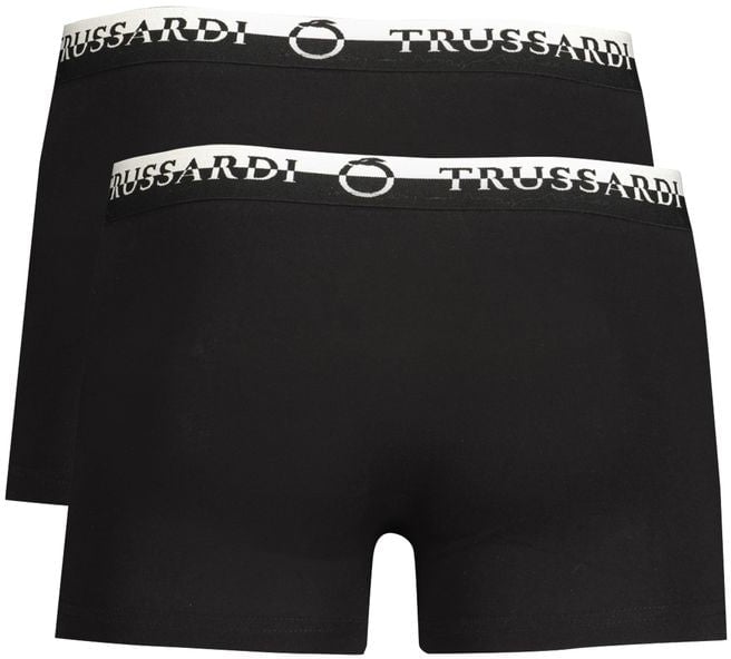 Trussardi Black Cotton Men's Boxer Zwart