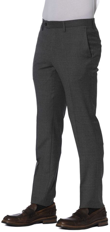 Trussardi Gray Wool Men Trouser Grijs