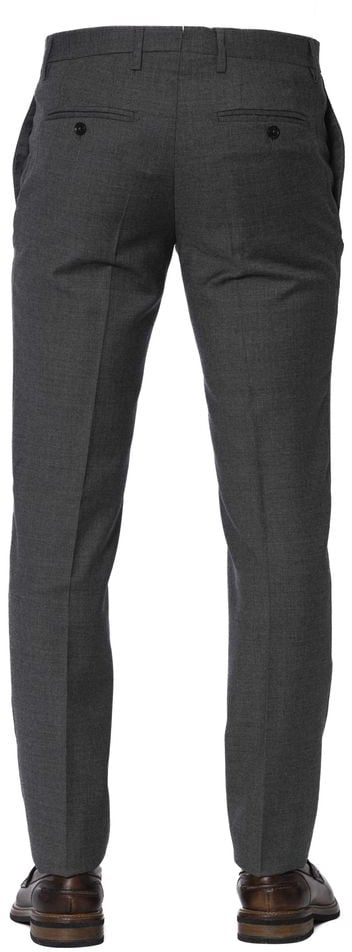Trussardi Gray Wool Men Trouser Grijs