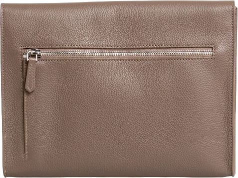 Trussardi Brown Polyester Men Clutch Bruin