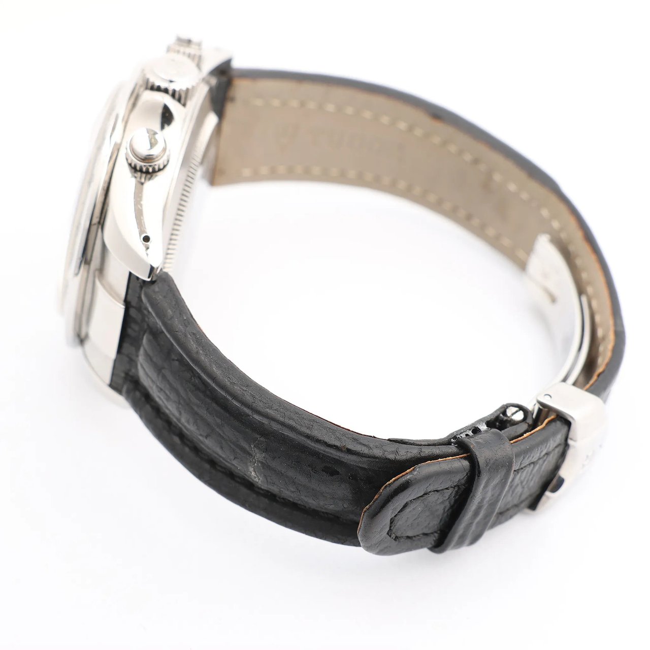 Tudor Tudor Prince Tiger Chrono 79280P SS Leather AT Watch with Silver Dial Zilver