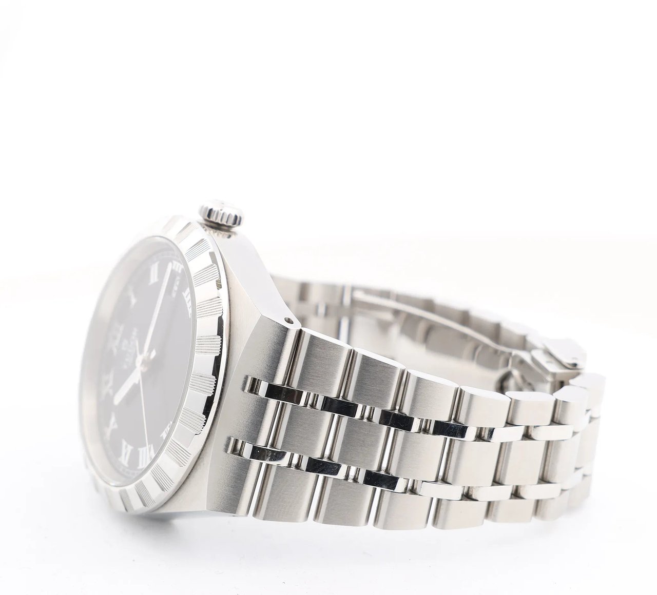 Tudor Tudor Royal 28500 50DM441 SS AT Black Dial Watch with Black Dial Zwart