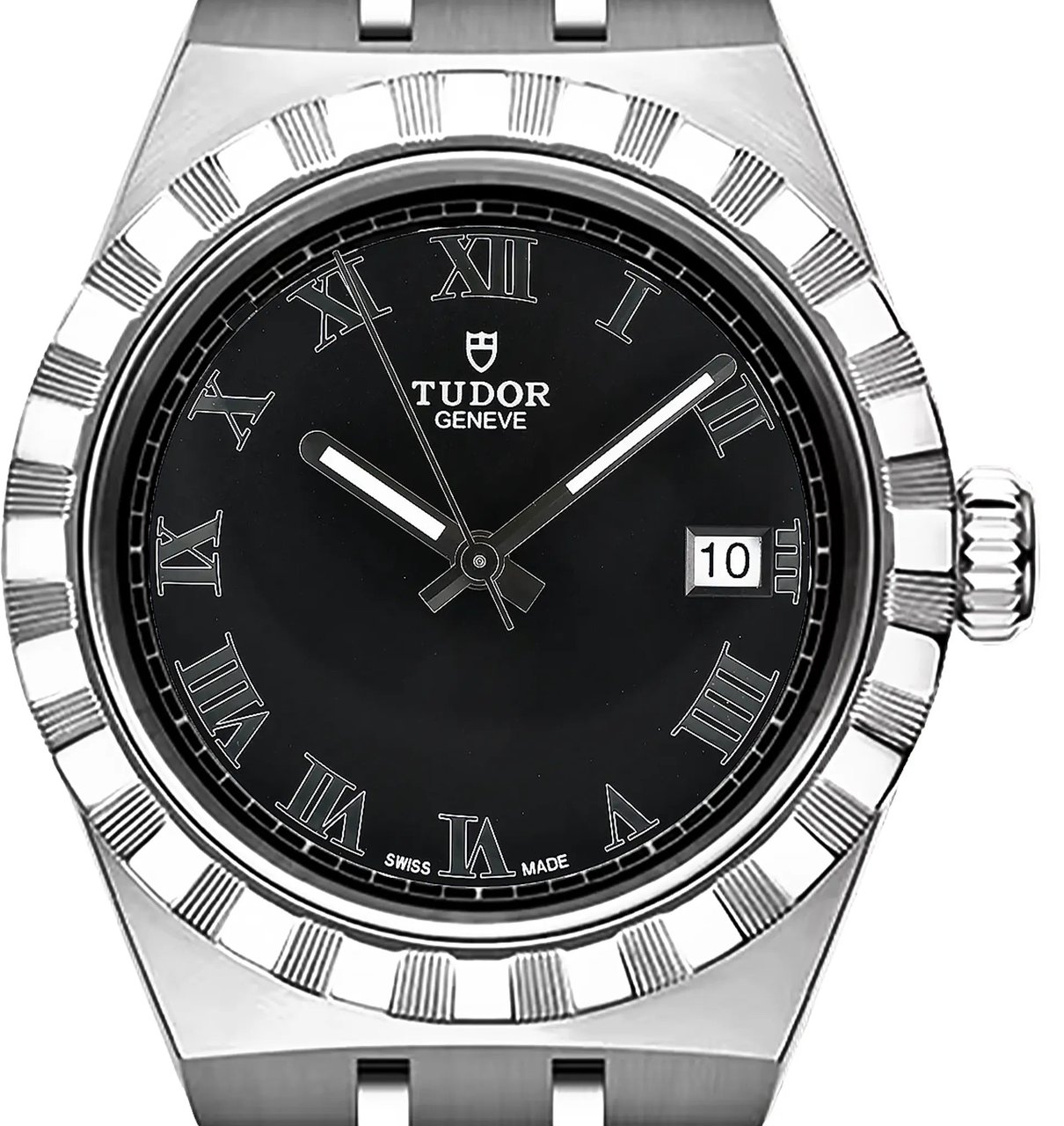 Tudor Tudor Royal 28500 50DM441 SS AT Black Dial Watch with Black Dial Zwart