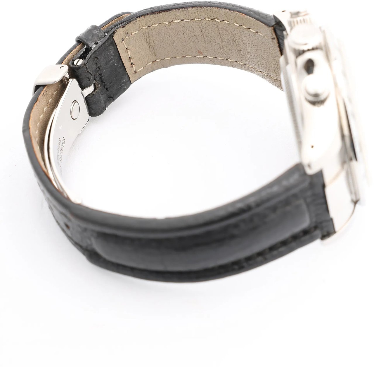 Tudor Prince Tiger Chrono 79280P SS Leather AT Watch with Silver Dial Zilver