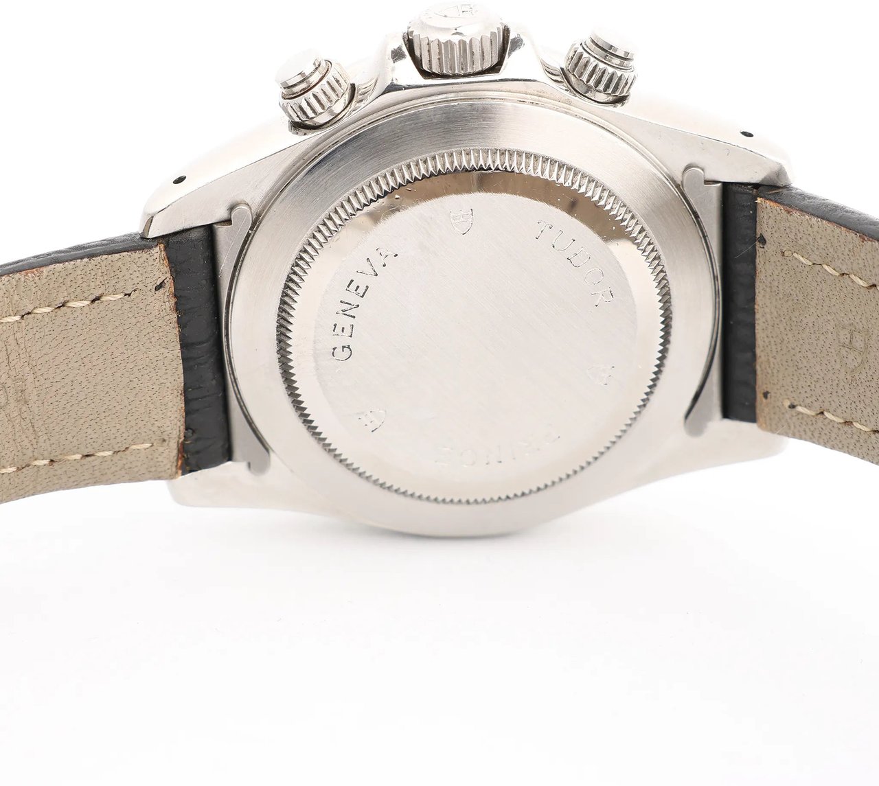 Tudor Prince Tiger Chrono 79280P SS Leather AT Watch with Silver Dial Zilver