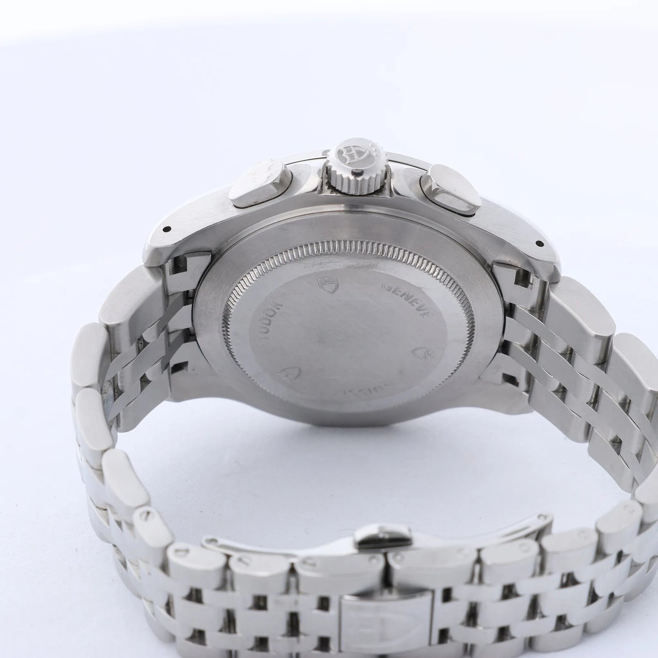 Tudor Chronautic 79380P 832584 SS AT Watch with Black Dial Zwart