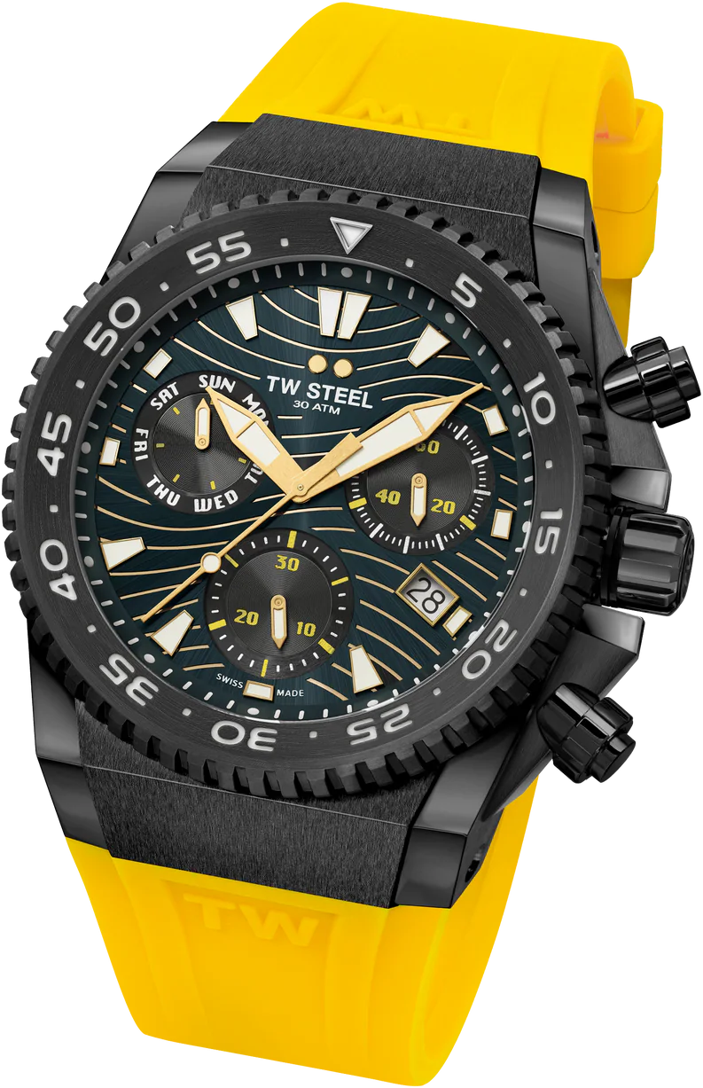 TW Steel TW Steel ACE414 ACE swiss made Diver Herenhorloge 30 ATM 44mm Geel
