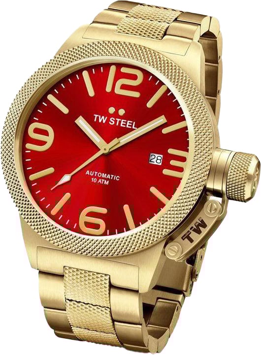 TW Steel TW Steel CB115 Canteen Bracelet Automaat Horloge 45mm Goud