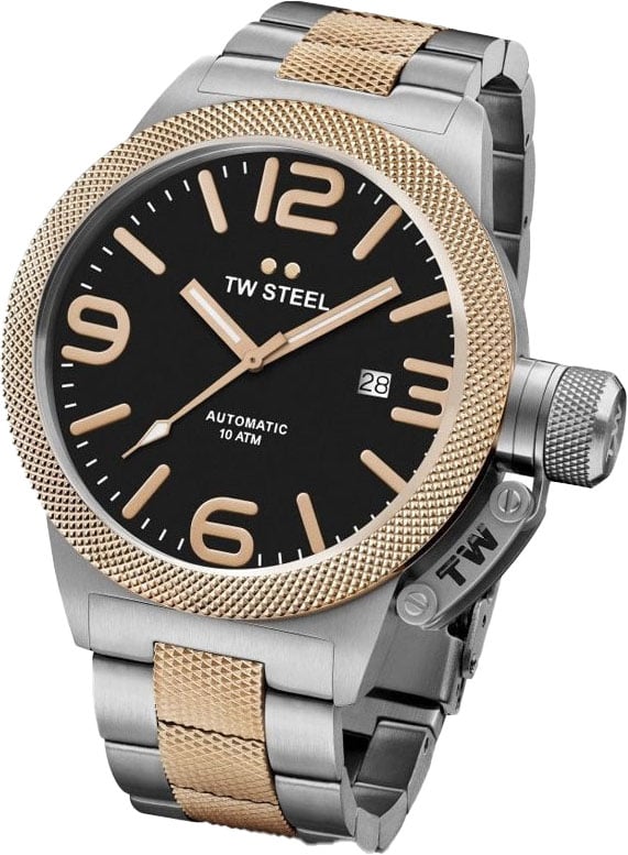TW Steel TW Steel CB135 Canteen Bracelet Automaat Horloge 45mm Goud