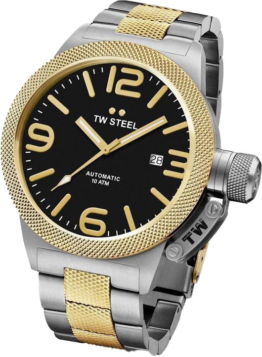 TW Steel TW Steel CB45 Canteen Bracelet Automaat Horloge 45mm Goud