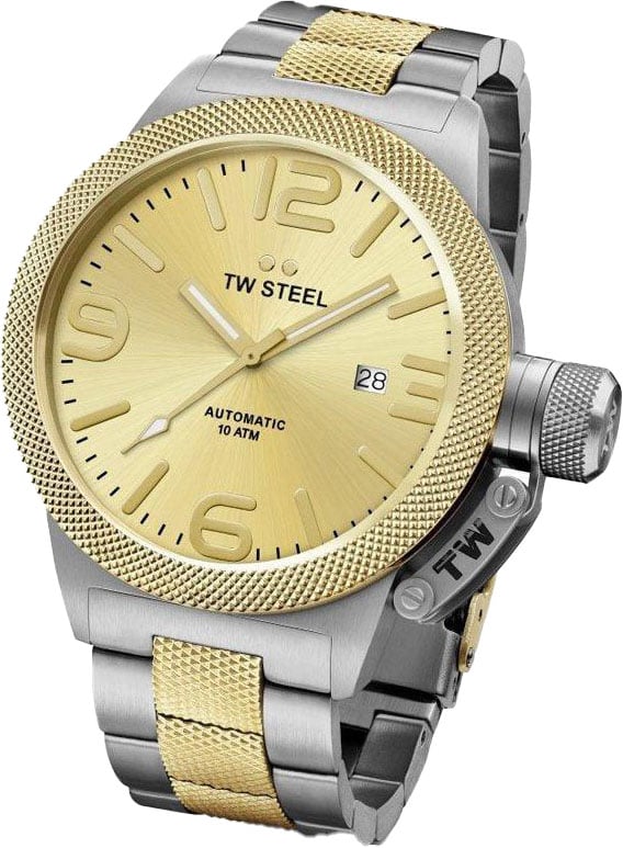 TW Steel TW Steel CB55 Canteen Bracelet Automaat Horloge 45mm Goud