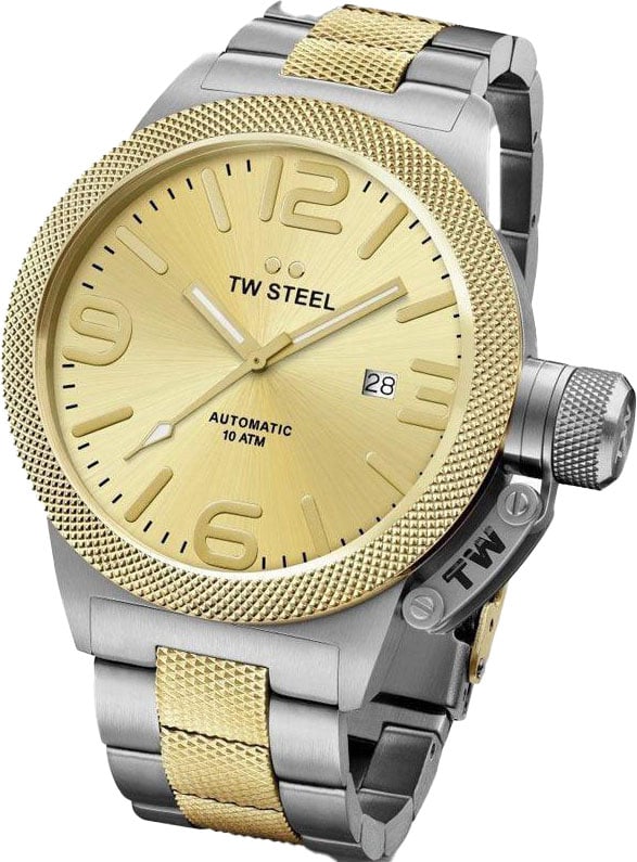 TW Steel TW Steel CB56 Canteen Bracelet Automaat XL Horloge 50mm Goud