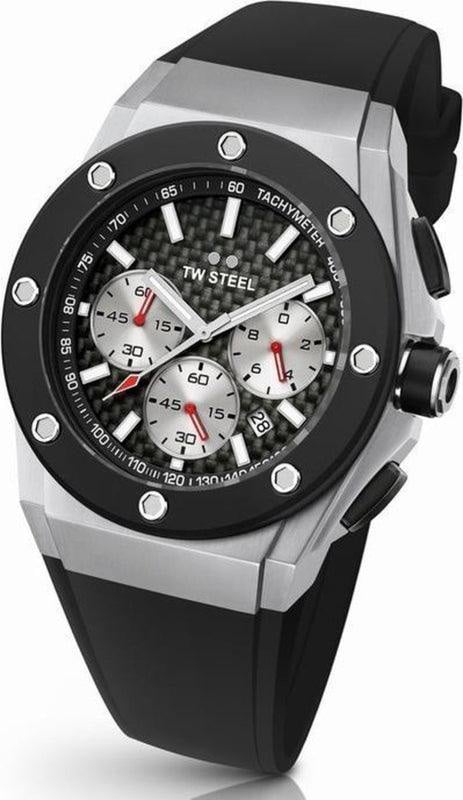 TW Steel TW Steel CE4020 CEO Tech Chronograaf David Coulthard special edition Horloge 48mm Zwart