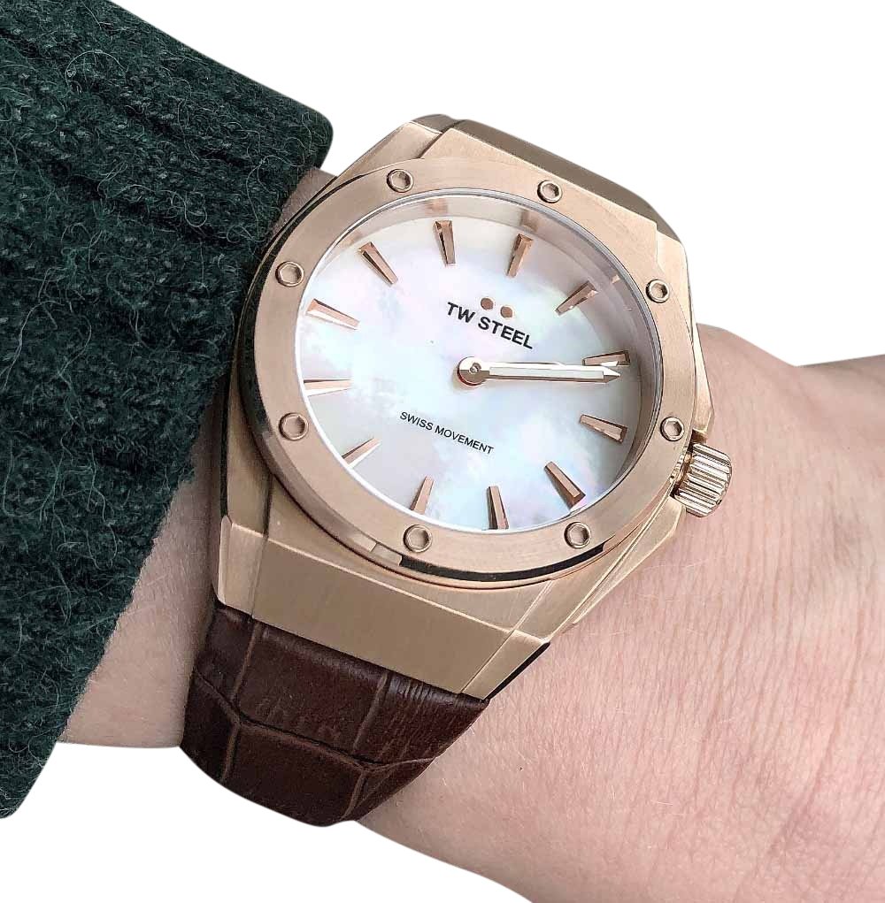 TW Steel CE4034 CEO Tech dames horloge 38mm Bruin