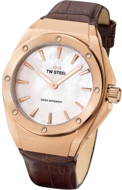 TW Steel CE4034 CEO Tech dames horloge 38mm Bruin