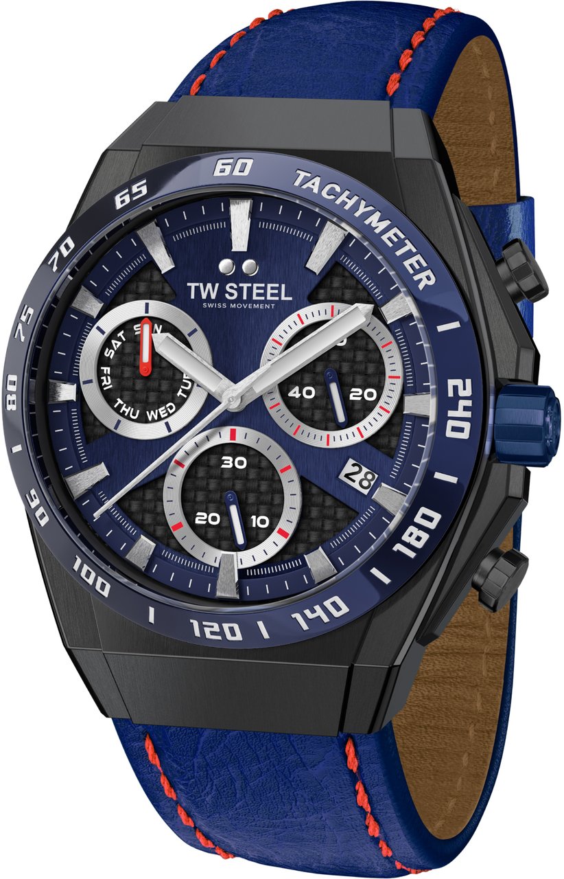 TW Steel CE4072 Fast Lane Limited Edition heren horloge 44 mm Blauw