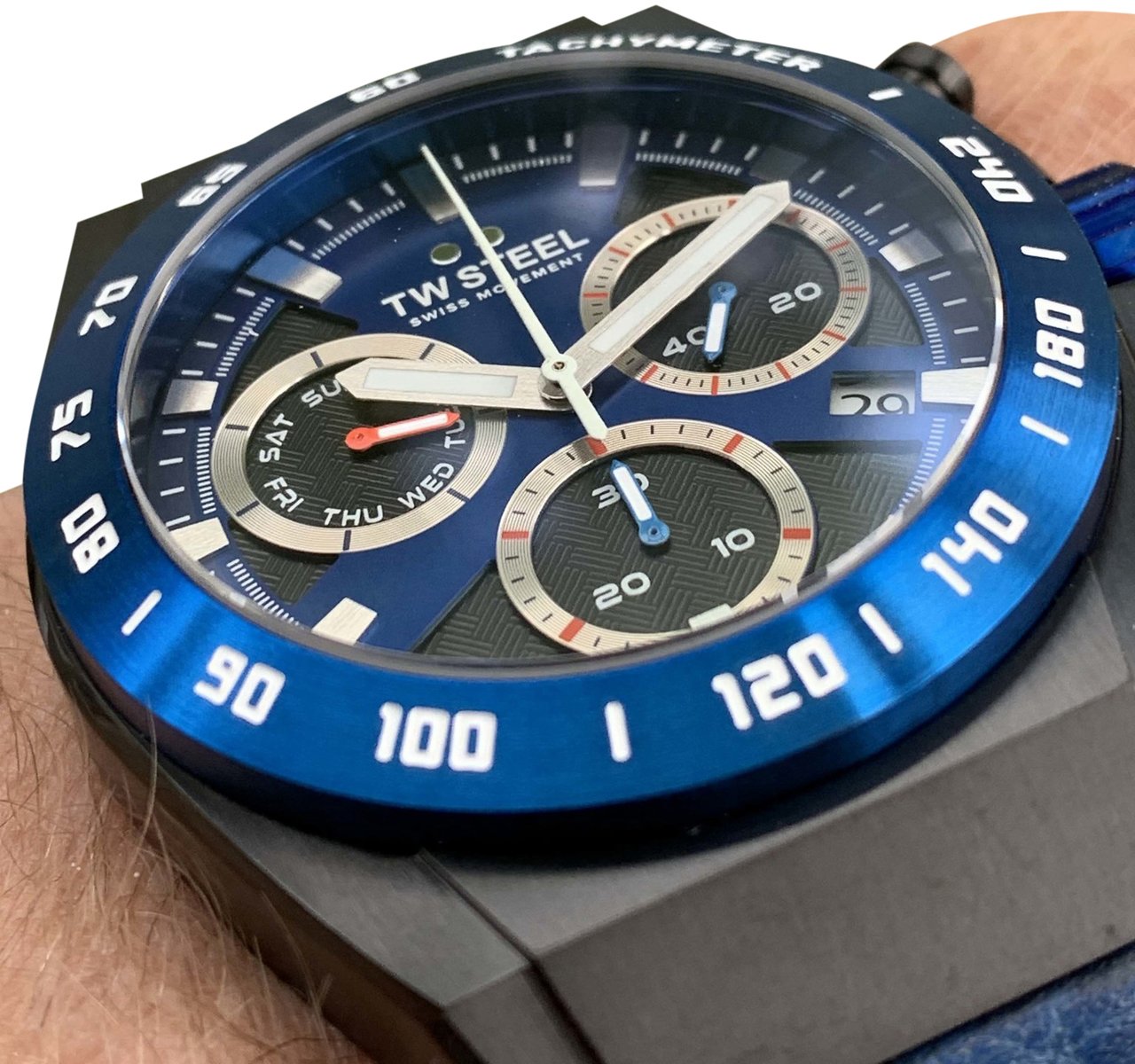 TW Steel CE4072 Fast Lane Limited Edition heren horloge 44 mm Blauw