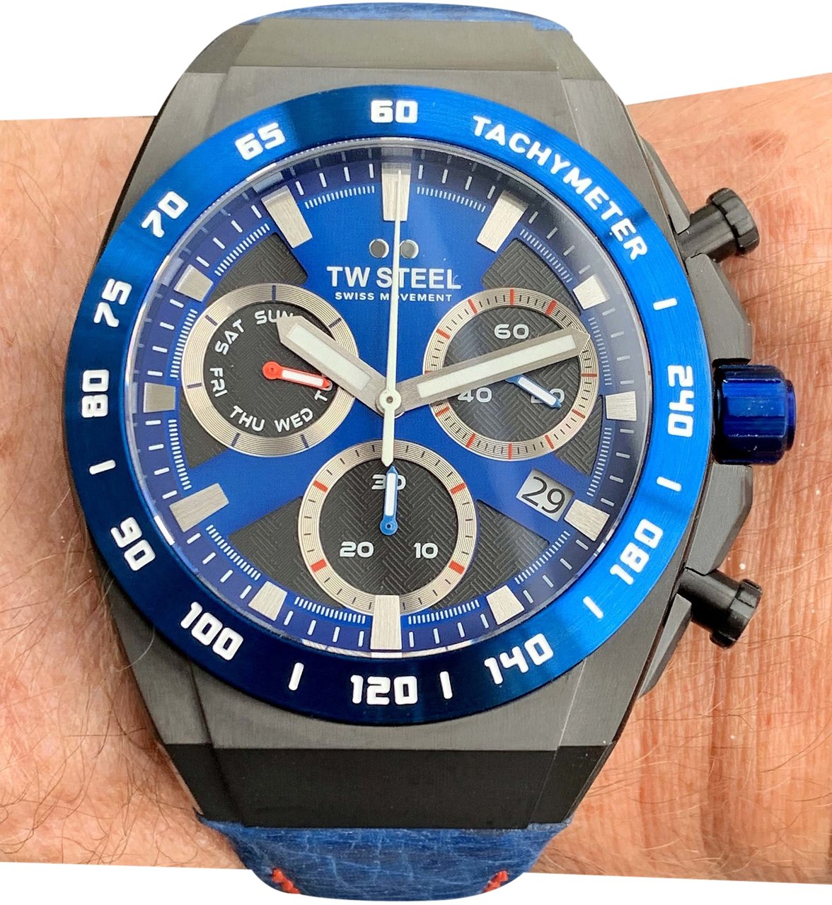 TW Steel CE4072 Fast Lane Limited Edition heren horloge 44 mm Blauw
