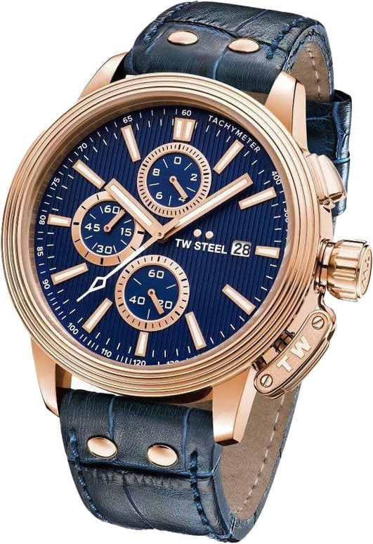 TW Steel TW Steel CE7015 CEO Adesso Chronograaf Horloge 45mm Blauw