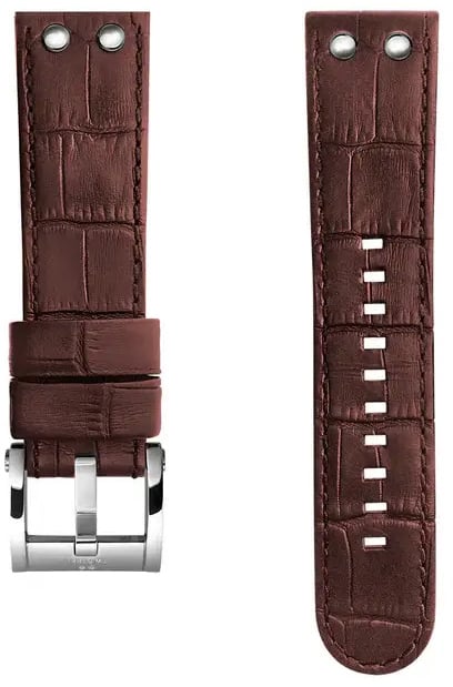 TW Steel TW Steel Horlogeband CEB7006 Staal Bruin Croco Leer Bruin